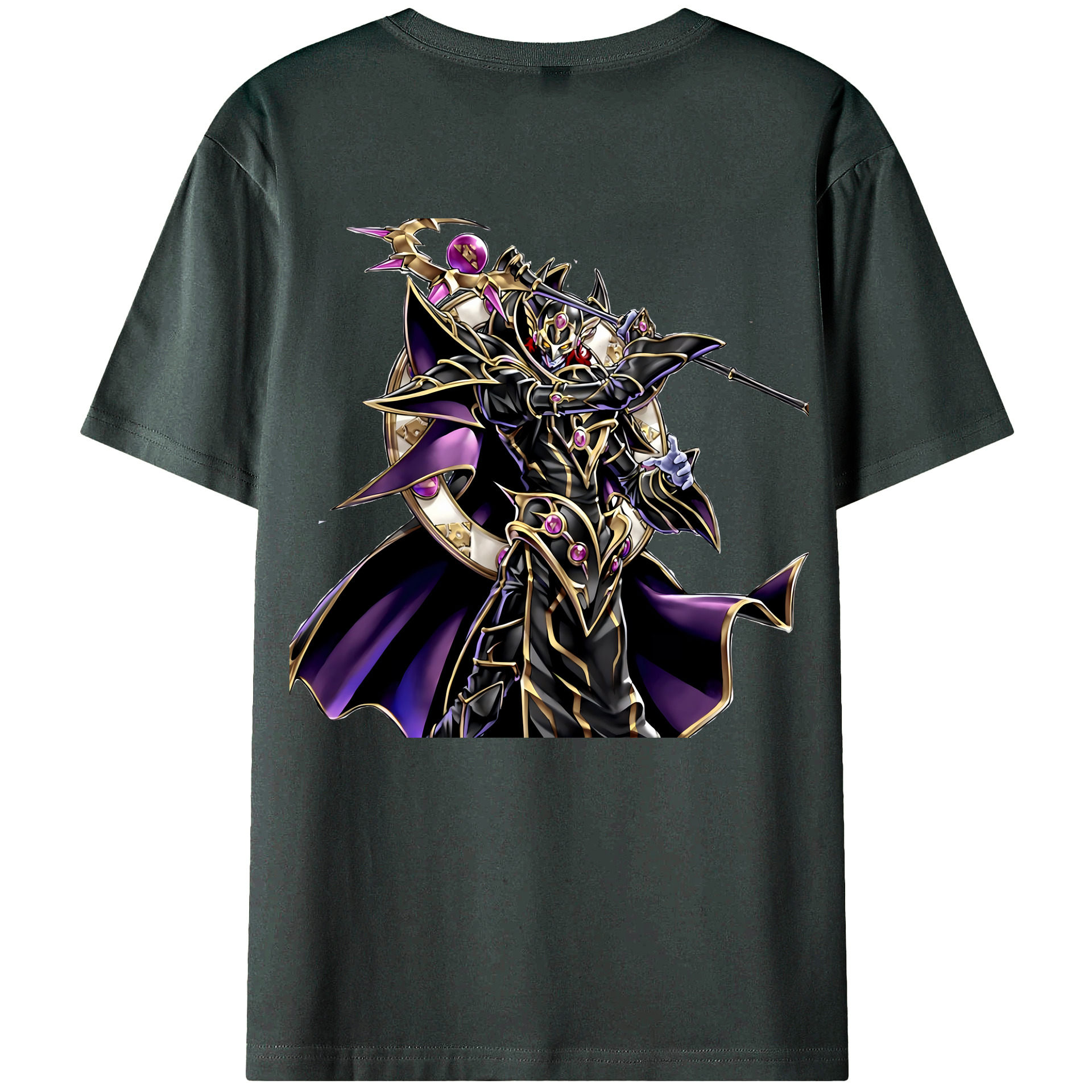 （画像用） 遊☆戯☆王 Yu-Gi-Oh! 綿100％ メンズ半袖Tシャツ（バックプリント） 通気性